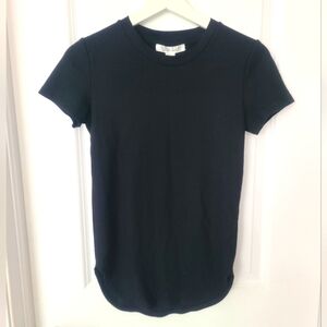 Round Hem Waffle Tee